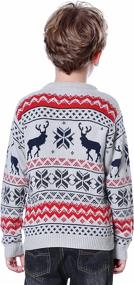 img 1 attached to 🦌 Daisysboutique Christmas Reindeer CuteDeers Boys' Clothing and Sweaters for Children