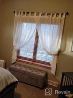 img 1 attached to H.VERSAILTEX Linen Blended Sheer Curtains 72 Inches Length 2 Panels Textured Woven Linen Sheers Curtain Drapes For Living Room / Bedroom Light Filtering Tab Top Casual Draperies - White review by Kari Miller