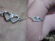 img 1 attached to Mom and Me Double Heart Bracelet 👩 - Sterling Silver Set or Individual Option for Sale review by Anna Lang