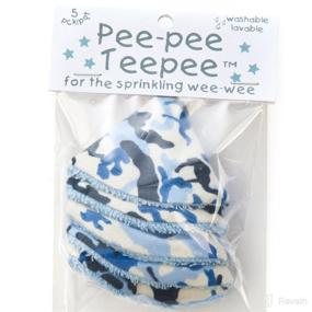 img 2 attached to 🩲 Pee-Pee Teepee Camo Blue - Cello Bag: Convenient and Stylish Solution for Diaper Changing