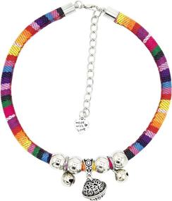 img 4 attached to Rainbow Necklace Puppies Adjustable Chihuahua