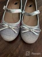 img 1 attached to FITORY Glitter Ballet Shoes for Little Girls, Size 12-13.5 review by Mike Hicks