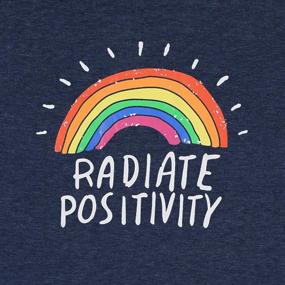 img 2 attached to Radiate Positivity With Rainbow Pride Shirt For Women - Funny Tee With Positive Vibes Top