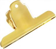 большие скрепки bull bull gold, coideal 3 шт. 145 мм, большие металлические зажимы для папок для офиса, пищевых пакетов (5 7/10 дюймов) логотип