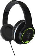 🎧 flips audio fh2814bk: versatile collapsible hd headphones & stereo speakers - black logo