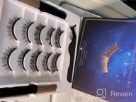 img 1 attached to 12 Pairs Of Natural Looking Magnetic False Eyelashes With Magnetic Eyeliner - No Glue Needed! Perfect Magnetic Eyelash Kit review by Brad Bowers
