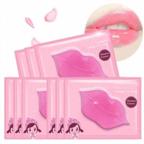 img 4 attached to Get Sexy & Smooth Lips With 30-Piece Collagen Crystal Pink Lip Mask For Ultimate Moisturization & Anti-Aging Benefits