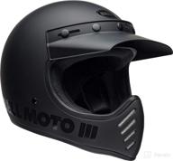 bell moto-3 helmet (matte/gloss blackout - small) logo