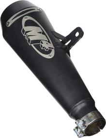 img 1 attached to 🏍️ Yamaha YZF-R6 06-16: M4 GP Series Slip-On Exhaust - Black (BLACK)