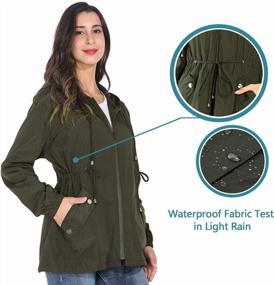 img 2 attached to JTANIB Womens Raincoat Colour Mixture Rain Jacket Lightweight Waterproof Coat Jacket Windbreaker With Hooded