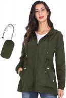 jtanib womens raincoat colour mixture rain jacket lightweight waterproof coat jacket windbreaker with hooded logo