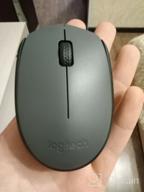 img 2 attached to Logitech M170 Wireless Mouse: 🖱️ Optical Tracking, 12-Month Battery, for PC/Mac/Laptop, Black review by Kristine Tay ᠌