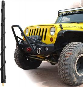 img 4 attached to 16 Inch AM FM Radio Antenna Replacement For Jeep Wrangler JK JT Rubicon Sahara Unlimited Sport 2007-2022 - BASIKER Car Accessories