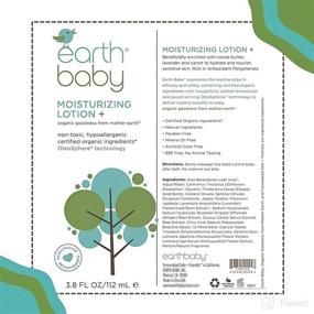 img 3 attached to Earth Baby Moisturizing Lotion+: Hypoallergenic Organic Moisturizer for Sensitive Baby Skin 🌍 | Natural & Gentle Formula for Toddlers & Kids | 3.8 Fl Oz