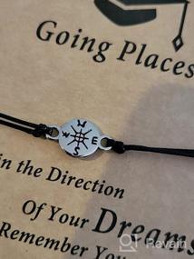 img 6 attached to DESIMTION Graduation GIfts For Her 2022 Platinum Plated Compass Bracelet Seniors College High School Graduate Gifts For Girls Daughter