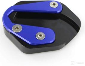 img 1 attached to 🛵 Xitomer Motorcycle Side Stand Enlarger: Extension Plate for MT-07(FZ-07) / MT-07 MOTO CAGE/Tracer 700 FJ-07 / XSR700, Kickstand Shoes (Black/Blue) - Enhanced SEO