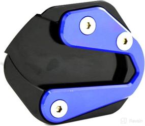 img 3 attached to 🛵 Xitomer Motorcycle Side Stand Enlarger: Extension Plate for MT-07(FZ-07) / MT-07 MOTO CAGE/Tracer 700 FJ-07 / XSR700, Kickstand Shoes (Black/Blue) - Enhanced SEO