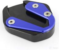 🛵 xitomer motorcycle side stand enlarger: extension plate for mt-07(fz-07) / mt-07 moto cage/tracer 700 fj-07 / xsr700, kickstand shoes (black/blue) - enhanced seo логотип