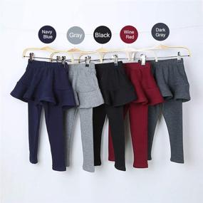 img 1 attached to Ehdching Little Winter Pantskirt Leggings Girls' Clothing : Leggings