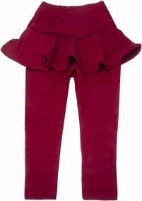 img 4 attached to Ehdching Little Winter Pantskirt Leggings Girls' Clothing : Leggings