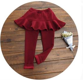 img 3 attached to Ehdching Little Winter Pantskirt Leggings Girls' Clothing : Leggings