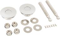 🔒 quik-latch ql-50-lp brushed aluminum low profile hood pin kit with fast release logo