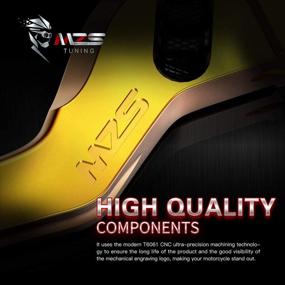 img 1 attached to MZS Gold Motorcycle Brake Clutch Levers Wheel Adjustable Short CNC Compatible With CBR600 CBR 600 F2 F3 F4 F4I CB599 CB600 Hornet CB919 CBR900RR CBR900 CB750 Magna 750 Shadow 1100 VT VT1300 VTX1300