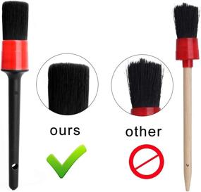 img 3 attached to 🚗 Hicdaw 13Pcs Car Detailing Brush Set - Ultimate Auto Detailing Kit for Cleaning Car Motorcycle Interior, Exterior, Leather, and Air Vents