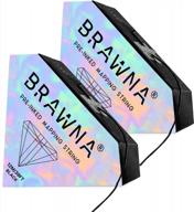 precision perfection with brawna's premium pre-inked mapping string for microblading and microshading of eyebrows - an essential permanent makeup kit [2 pack] logo