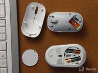 img 2 attached to Wireless compact mouse Xiaomi Mi Dual Mode Wireless Mouse Silent Edition, white review by Yusri Yieotal Otai ᠌