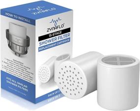 img 4 attached to 🚿 Enhanced 15-Stage Shower Filter Replacement Cartridge (2-Pack) for a Refreshing Shower Experience