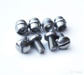 img 3 attached to 🔧 1911 Grip Screws Bushings for M1911 Clones 1911A1 and Other Standard .45 .38 Industries Stainless Steel Grip Nut Screws & Bushings - Pack of 4 Sets