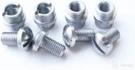 🔧 1911 grip screws bushings for m1911 clones 1911a1 and other standard .45 .38 industries stainless steel grip nut screws & bushings - pack of 4 sets logo