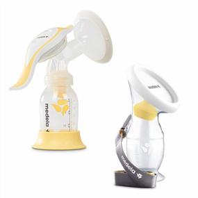 img 4 attached to Medela Manual Breast Pump Set - Perfect Pair Bundle, Includes Harmony Manual Breast Pump & Silicone Breastmilk Collector