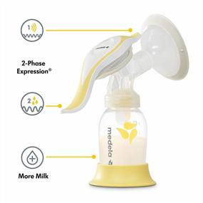 img 2 attached to Medela Manual Breast Pump Set - Perfect Pair Bundle, Includes Harmony Manual Breast Pump & Silicone Breastmilk Collector