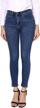 timeless style and comfort: hocaeis women's juniors mid-rise skinny jeans with stretch technology logo