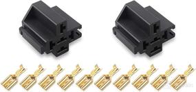 img 4 attached to 🔌 EHDIS 30A/40A 5 Pin Relay Connector Socket with 5 x 6.3mm Terminals, Car Truck Vehicle Relay Case Holder, Pack of 2: High-Quality Relay Connectors for Automotive Application