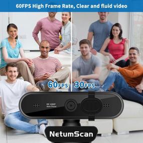 img 3 attached to 🎥 Enhanced AutoFocus HD 1080P Webcam: Crisp Video Quality, Dual Mic & Privacy Cover! Perfect for Desktop or Laptop Streaming/Video Conferencing/Online Learning (60FPS)