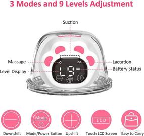 img 3 attached to 🤱 Hands-Free Electric Breast Pump with 3 Modes & 9 Levels - MMPANG, Portable & Low Noise, BPA Free