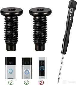 img 4 attached to 🔩 Lowes Hardware Bundle: Replacement Security Screws & Bolts with Torx and Screwdriver for Ring Doorbell