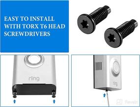 img 3 attached to 🔩 Lowes Hardware Bundle: Replacement Security Screws & Bolts with Torx and Screwdriver for Ring Doorbell