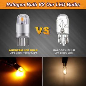 img 3 attached to 10 Pack Of AUXBEAM Canbus Error-Free Amber T10 LED Bulbs - Bright 168 W5W Replacement For Car Interior Lights, License Plate, Dome Map, And Dashboard Lights