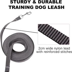 img 3 attached to 🐕 Extended-Length Dog Training Leash - 20ft, 30ft, 50ft, and 100ft, Obedience and Recall Training Agility Lead for Small, Medium, and Large Dogs, Long Line Rope for Puppies