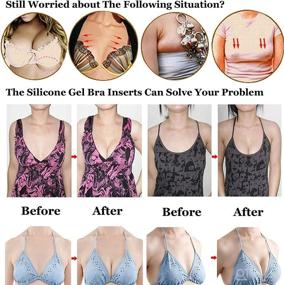 img 3 attached to 👙 Summer Swimsuit & Bikini Enhancers - Waterproof Silicone Bra Inserts for Push Up & Enhanced Bust