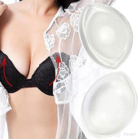 img 4 attached to 👙 Summer Swimsuit & Bikini Enhancers - Waterproof Silicone Bra Inserts for Push Up & Enhanced Bust