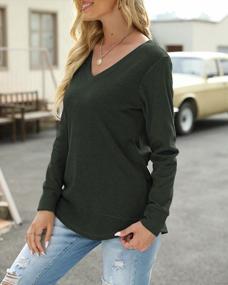 img 1 attached to Women'S Fall Fashion: Long Sleeve Tops, Casual Tunics, V Neck Blouses & Loose Tees!
