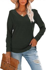 img 3 attached to Women'S Fall Fashion: Long Sleeve Tops, Casual Tunics, V Neck Blouses & Loose Tees!