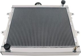 img 1 attached to 🔥 CoolingSky 4 Row All Aluminum Radiator - Direct Replacement for Toyota Pickup & 4Runner 2.4L MT (1984-1995)