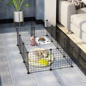 img 2 attached to Create A Safe Haven For Your Pet With LANGRIA 24 PCS DIY Pet Playpen - Perfect For Guinea Pigs And Puppies!
