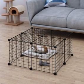img 3 attached to Create A Safe Haven For Your Pet With LANGRIA 24 PCS DIY Pet Playpen - Perfect For Guinea Pigs And Puppies!